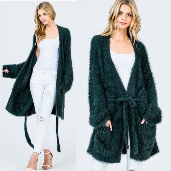 CINDY Soft Fuzzy Cardigan - Picture 2 of 5